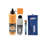 Cadence Hybrid Acrylic Multisurface Mobilya Boyası Seti, 500ml, Turuncu, Ultimate Glaze Vernik ve Aksesuarlar