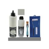 Cadence Hybrid Multisurface Mobilya Boyası, H-063 Vizon Gri, 500ml, Ultimate Parlak Vernik 250ml, Fırça ve Saten Rulo Set