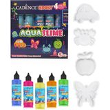 Cadence Kooky Aqua Slime Neon Renkler Seti 5X90ML Eğlenceli Sihirli Su Oyunu +1 Yaş İçin