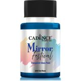 Cadence Mavi 50ML Mirror Festival Şeffaf Cam Boyası Ayna Efektiyle Dekoratif Projeler İçin