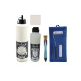 Cadence Mobilya Boyası-Cadence Multisurface H-004 Antik Beyaz 500Ml Ultimate Vernik Mat 250Ml Saten Rulo Set Antik Beyaz Tek Ebat