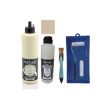Cadence Mobilya Boyası-Cadence Multisurface H-006 Dantel 500Ml Ultimate Vernik Mat 250Ml Saten Rulo Set Dantel Tek Ebat