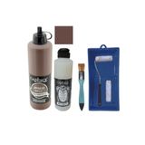 Cadence Mobilya Boyası-Cadence Multisurface H-016 Sıcak Kahve 500Ml Ultimate Vernik Mat 250Ml Saten Rulo Set Sıcak Kahve Tek Ebat