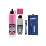 Cadence Mobilya Boyası-Cadence Multisurface H-025 Fuşya 500Ml Ultimate Vernik Mat 250Ml Saten Rulo Set Fuşya Tek Ebat