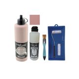 Cadence Mobilya Boyası-Cadence Multisurface H-030 Pudra Pembe 500Ml Ultimate Vernik Mat 250Ml Saten Rulo Set Pudra Pembe Tek Ebat