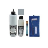 Cadence Mobilya Boyası-Cadence Multisurface H-039 Lagun Mavi 500Ml Ultimate Vernik Mat 250Ml Saten Rulo Set Lagun Mavi Tek Ebat