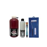 Cadence Mobilya Boyası-Cadence Multisurface H-055 Bordo 2000Ml Ultimate Vernik Mat 500Ml Saten Rulo Set Bordo Tek Ebat