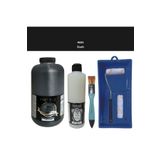 Cadence Mobilya Boyası-Cadence Multisurface H-060 Siyah 2000Ml Ultimate Vernik Mat 500Ml Saten Rulo Set Siyah Tek Ebat