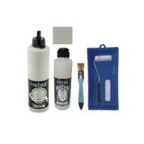Cadence Mobilya Boyası-Cadence Multisurface H-063 Vizon Gri 500Ml Ultimate Vernik Mat 250Ml Saten Rulo Set Vizon Gri Tek Ebat