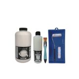 Cadence Mobilya Boyası-Cadence Multisurface H-065 Ufuk Grisi 2000Ml Ultimate Vernik Mat 500Ml Saten Rulo Set Ufuk Grisi Tek Ebat