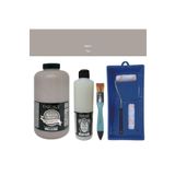 Cadence Mobilya Boyası-Cadence Multisurface H-066 Taş 2000Ml Ultimate Vernik Mat 500Ml Saten Rulo Set Taş Tek Ebat