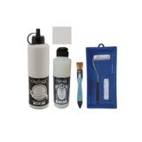 Cadence Mobilya Boyası-Cadence Multisurface H-071 Çığ 500Ml Ultimate Vernik Mat 250Ml Saten Rulo Set Çığ Tek Ebat