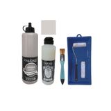 Cadence Mobilya Boyası-Cadence Multisurface H-084 Çöl Kahvesi 500Ml Ultimate Vernik Mat 250Ml Saten Rulo Set Çöl Kahvesi Tek Ebat