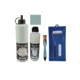 Cadence Mobilya Boyası-Cadence Multisurface H-089 Küf Yeşili 500Ml Ultimate Vernik Mat 250Ml Saten Rulo Set Küf Yeşil Tek Ebat