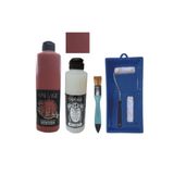 Cadence Mobilya Boyası-Cadence Multisurface H-096 Mercan 500Ml Ultimate Vernik Mat 250Ml Saten Rulo Set Mercan Tek Ebat