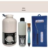 Cadence Mobilya Boyası - Multisurface H - 014 Ararot 2000 ml Ultimate Vernik Mat 500 ml Saten Rulo Set