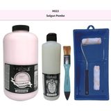 Cadence Mobilya Boyası - Multisurface H - 023 Solgun Pembe 2lt Ultimate Parlak Vernik 500 ml Saten Rulo Set