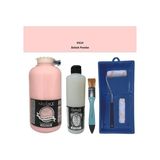 Cadence Mobilya Boyası - Multisurface H - 024 Bebek Pembe 2000 ml Ultimate Vernik Mat 500 ml Saten Rulo Set