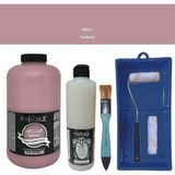 Cadence Mobilya Boyası - Multisurface H - 027 Sedona 2lt Ultimate Parlak Vernik 500 ml Saten Rulo Set