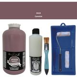 Cadence Mobilya Boyası - Multisurface H - 029 Camelot 2000 ml Ultimate Vernik Mat 500 ml Saten Rulo Set