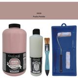 Cadence Mobilya Boyası - Multisurface H - 030 Pudra Pembe 2000 ml Ultimate Vernik Mat 500 ml Saten Rulo Set