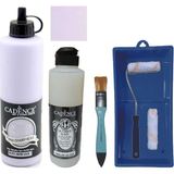 Cadence Mobilya Boyası - Multisurface H - 031 Açık Lila 500 ml Ultimate Vernik Parlak 250 ml Saten Rulo Set