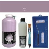 Cadence Mobilya Boyası - Multisurface H - 033 Irıs 2000 ml Ultimate Vernik Mat 500 ml Saten Rulo Set