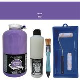 Cadence Mobilya Boyası - Multisurface H - 034 Mor 2000 ml Ultimate Vernik Mat 500 ml Saten Rulo Set