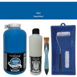 Cadence Mobilya Boyası - Multisurface H - 037 R mavi 2000 ml Ultimate Vernik Mat 500 ml Saten Rulo Set