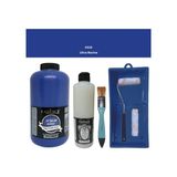 Cadence Mobilya Boyası - Multisurface H - 038 Ultramarine 2lt Ultimate Parlak Vernik 500 ml Saten Rulo Set