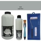Cadence Mobilya Boyası - Multisurface H - 039 Lagun Mavi 2lt Ultimate Parlak Vernik 500 ml Saten Rulo Set
