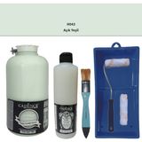 Cadence Mobilya Boyası - Multisurface H - 043 Açık Yeşil 2lt Ultimate Parlak Vernik 500 ml Saten Rulo Set