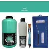 Cadence Mobilya Boyası - Multisurface H - 044 N yeşil 2lt Ultimate Parlak Vernik 500 ml Saten Rulo Set