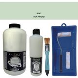 Cadence Mobilya Boyası - Multisurface H - 047 Açık Adaçayı 2000 ml Ultimate Vernik Mat 500 ml Saten Rulo Set
