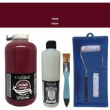Cadence Mobilya Boyası - Multisurface H - 056 Vişne 2000 ml Ultimate Vernik Mat 500 ml Saten Rulo Set