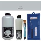 Cadence Mobilya Boyası - Multisurface H - 057 Arduvaz gr i 2000 ml Ultimate Vernik Mat 500 ml Saten Rulo Set