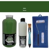Cadence Mobilya Boyası - Multisurface H - 061 Yonca 2000 ml Ultimate Vernik Mat 500 ml Saten Rulo Set