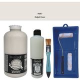 Cadence Mobilya Boyası - Multisurface H - 067 Doğal Hazır 2lt Ultimate Parlak Vernik 500 ml Saten Rulo Set