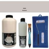 Cadence Mobilya Boyası - Multisurface H - 069 Kement 2000 ml Ultimate Vernik Mat 500 ml Saten Rulo Set