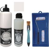 Cadence Mobilya Boyası - Multisurface H - 069 Kement 500 ml Ultimate Vernik Parlak 250 ml Saten Rulo Set