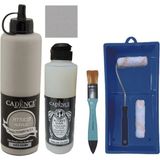 Cadence Mobilya Boyası - Multisurface H - 070 Kozmik 500 ml Ultimate Vernik Parlak 250 ml Saten Rulo Set
