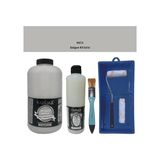 Cadence Mobilya Boyası - Multisurface H - 073 Solgun Kil gr isi 2lt Ultimate Parlak Vernik 500 ml Saten Rulo Set