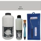 Cadence Mobilya Boyası - Multisurface H - 074 Soğuk gr i 2000 ml Ultimate Vernik Mat 500 ml Saten Rulo Set