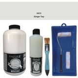 Cadence Mobilya Boyası - Multisurface H - 075 Sünger Taşı 2lt Ultimate Parlak Vernik 500 ml Saten Rulo Set