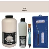 Cadence Mobilya Boyası - Multisurface H - 076 Palamo 2lt Ultimate Parlak Vernik 500 ml Saten Rulo Set