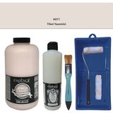 Cadence Mobilya Boyası - Multisurface H - 077 Tibet Yasemini 2lt Ultimate Parlak Vernik 500 ml Saten Rulo Set
