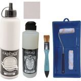 Cadence Mobilya Boyası - Multisurface H - 078 Vaha 500 ml + Ultimate Vernik Mat 250 ml + Saten Rulo Set