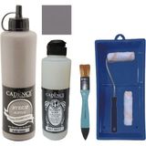 Cadence Mobilya Boyası - Multisurface H - 083 Soho 500 ml + Ultimate Vernik Mat 250 ml + Saten Rulo Set