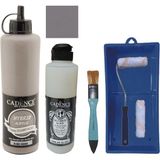 Cadence Mobilya Boyası - Multisurface H - 083 Soho 500 ml Ultimate Vernik Parlak 250 ml Saten Rulo Set