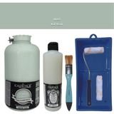Cadence Mobilya Boyası - Multisurface H - 089 Küf Yeşili 2000 ml Ultimate Vernik Mat 500 ml Saten Rulo Set